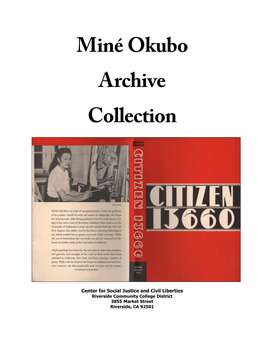 Miné Okubo Archive Collection