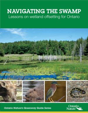 Navigating the Swamp: Lessons on Wetland Offsetting for Ontario