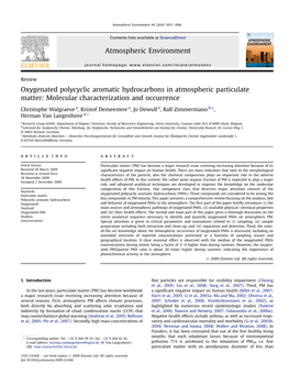 Oxygenated Polycyclic Aromatic Hydrocarbons in Atmospheric Particulate Matter: Molecular Characterization and Occurrence