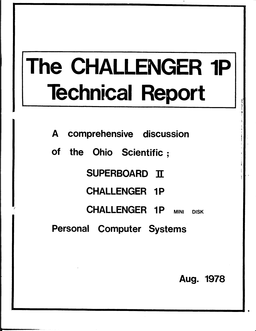 Download the CHALLENGER 1P Technical Report