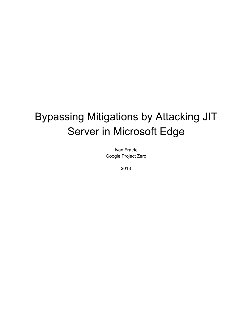 Bypassing Mitigations by Attacking JIT Server in Microsoft Edge