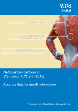 National Clinical Coding Standards OPCS-4 (2018)