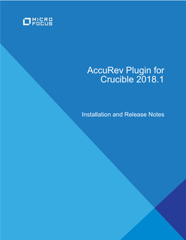 Accurev Plugin for Crucible 2018.1