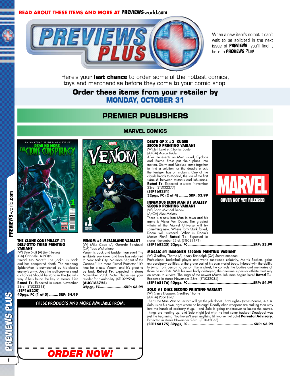 PREVIEWS Plus!