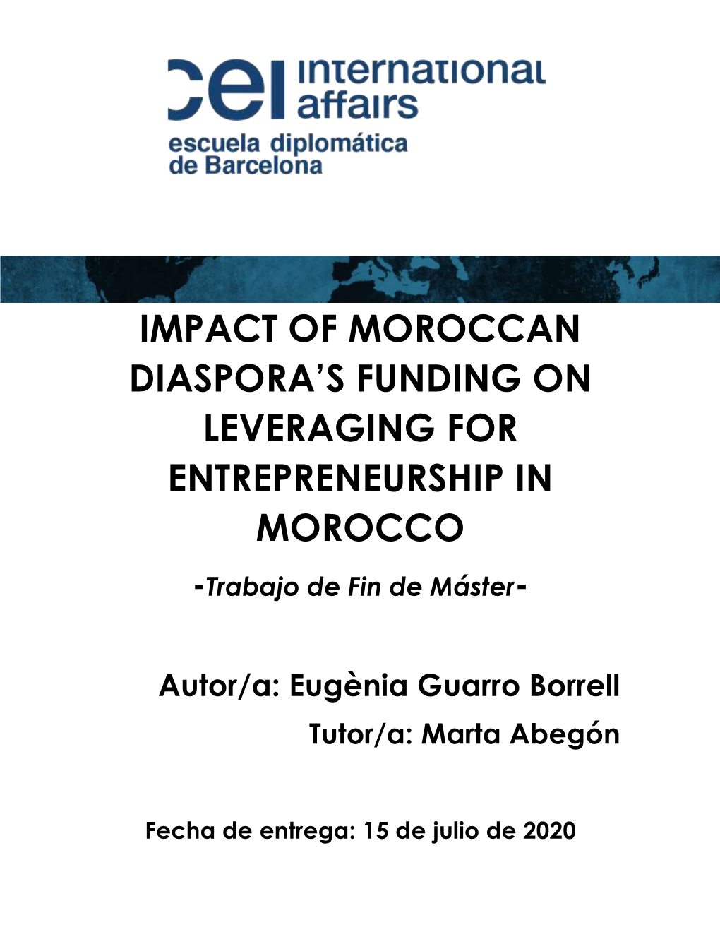 Impact of Moroccan Diaspora's Funding On