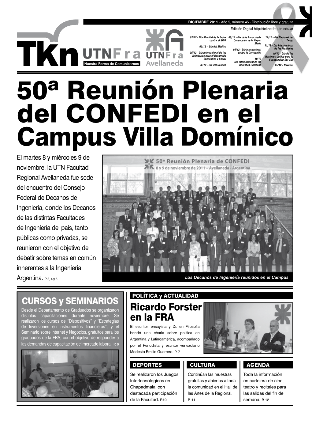 50ª Reunión Plenaria Del CONFEDI En El Campus Villa Domínico