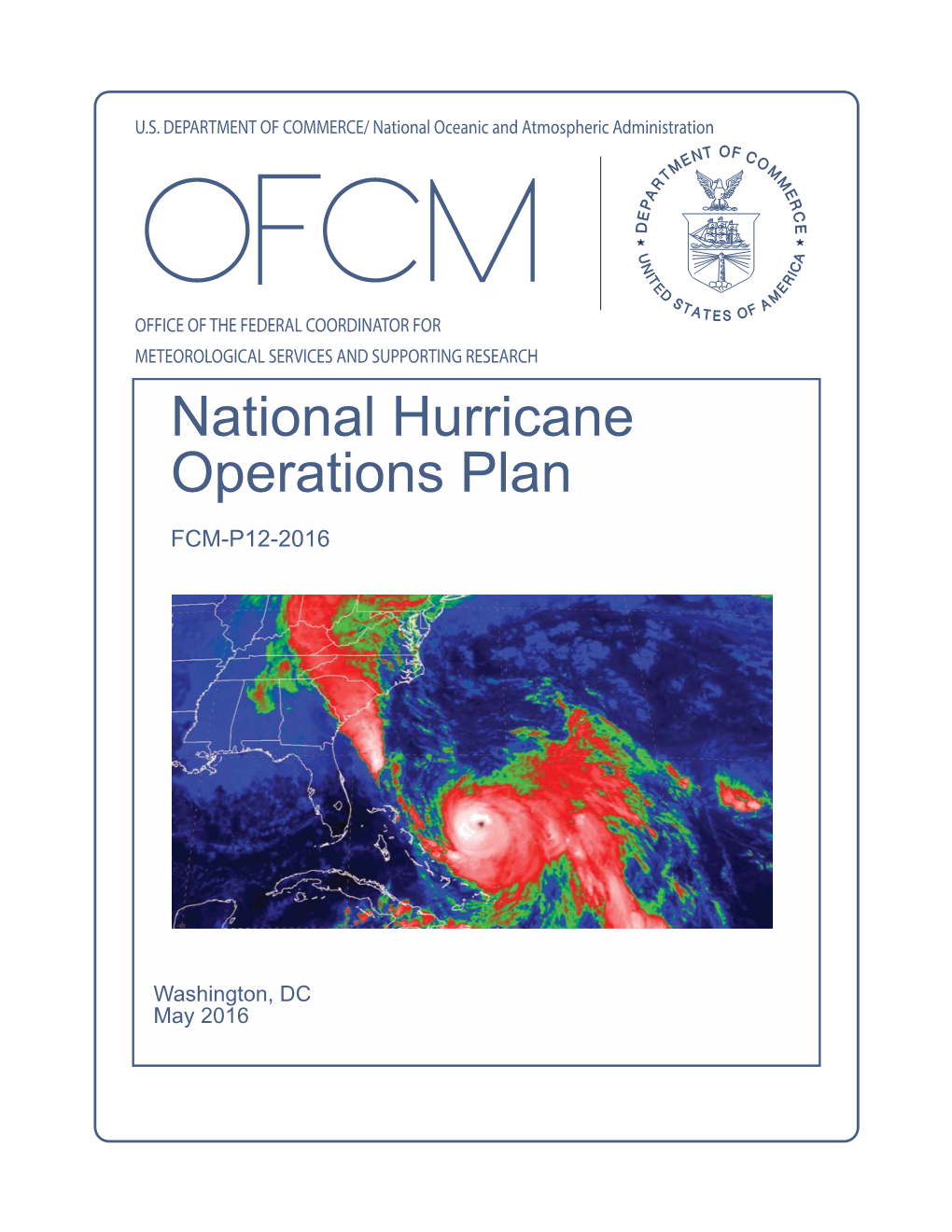 National Hurricane Operations Plan, With Change 1 - DocsLib