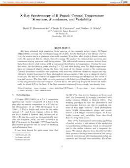 X-Ray Spectroscopy of II Pegasi: Coronal Temperature Structure, Abundances, and Variability