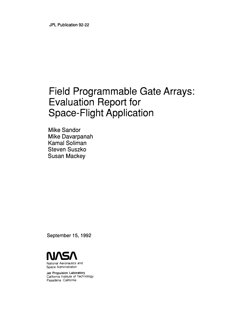 FPGA Evaluation