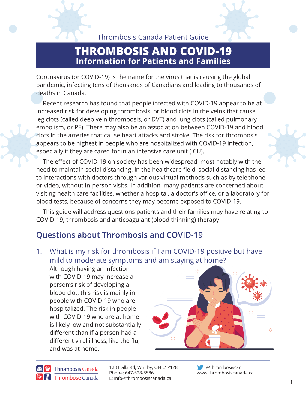 THROMBOSIS and COVID-19 Information for Patients and Families