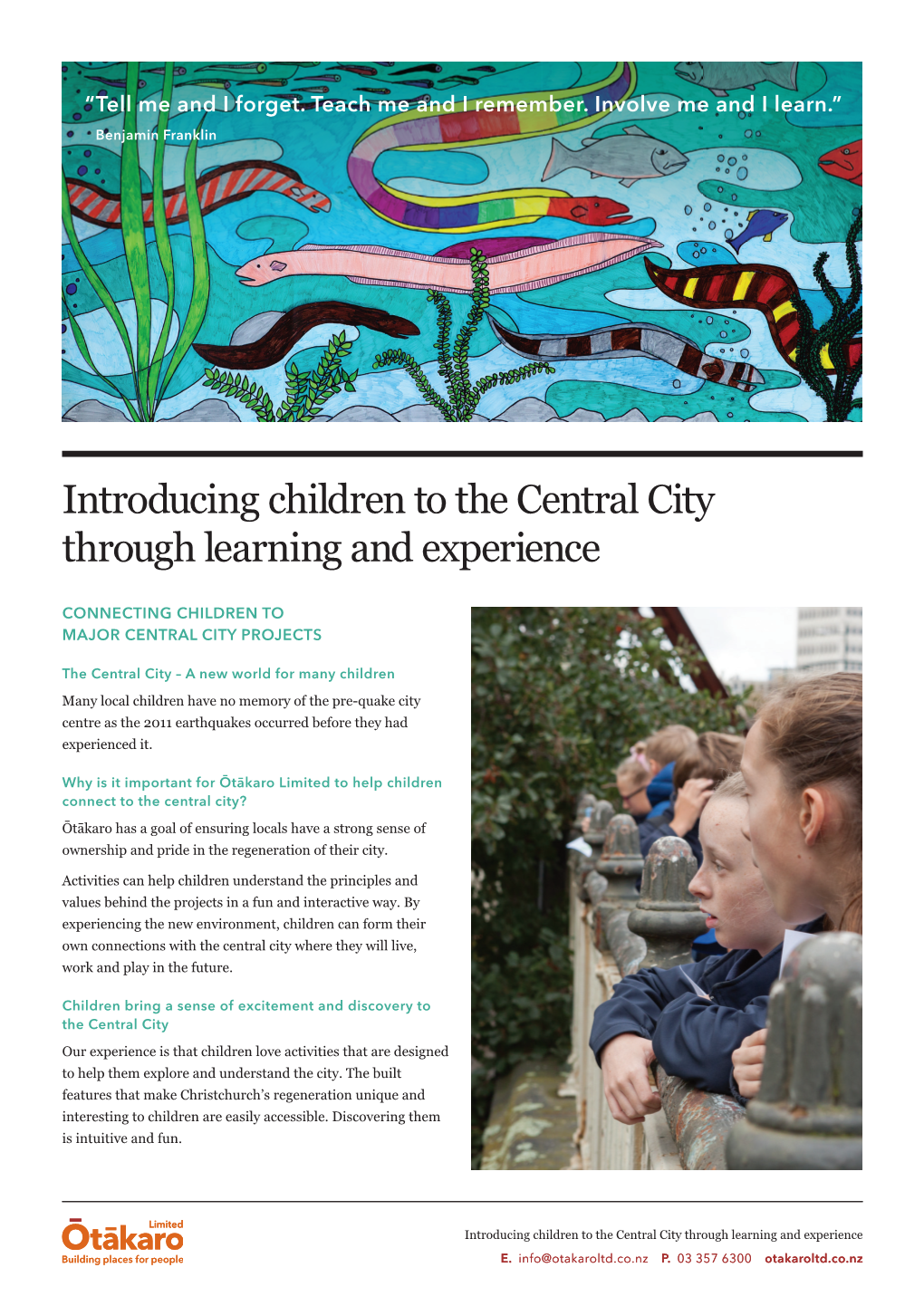 Introducing Children to the Central City Through Learning and Experience