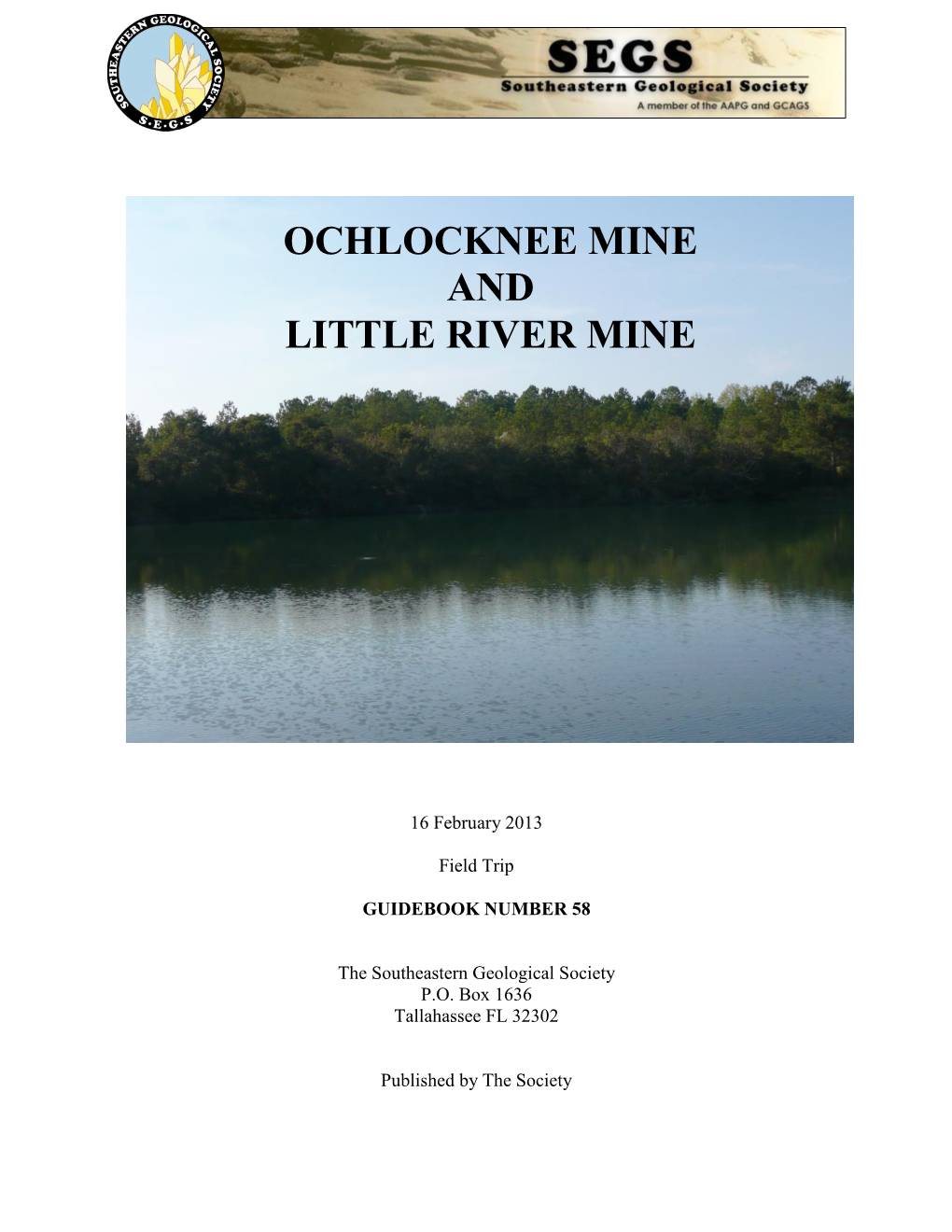 Ochlocknee Mine and Little River Mine, Southeastern Geological