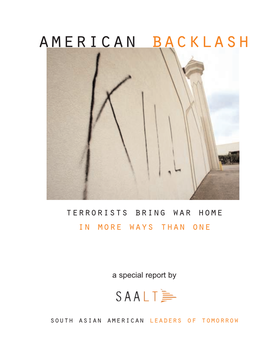 American Backlash: Terrorist Bring War Home in More Ways Than