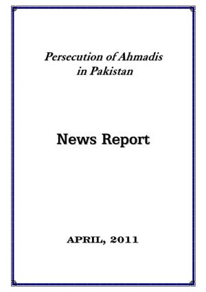 Monthly Newsreport – April, 2011