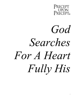 God Searches for a Heart Fully His