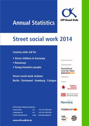 Annual Statistics Street Social Work 2014
