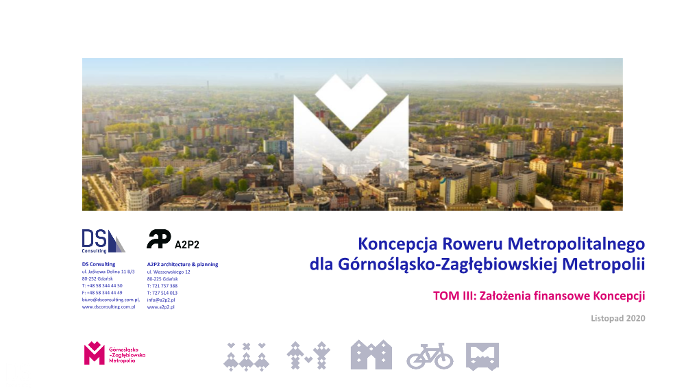 Założenia Finansowe Koncepcji Roweru Metropolitalnego