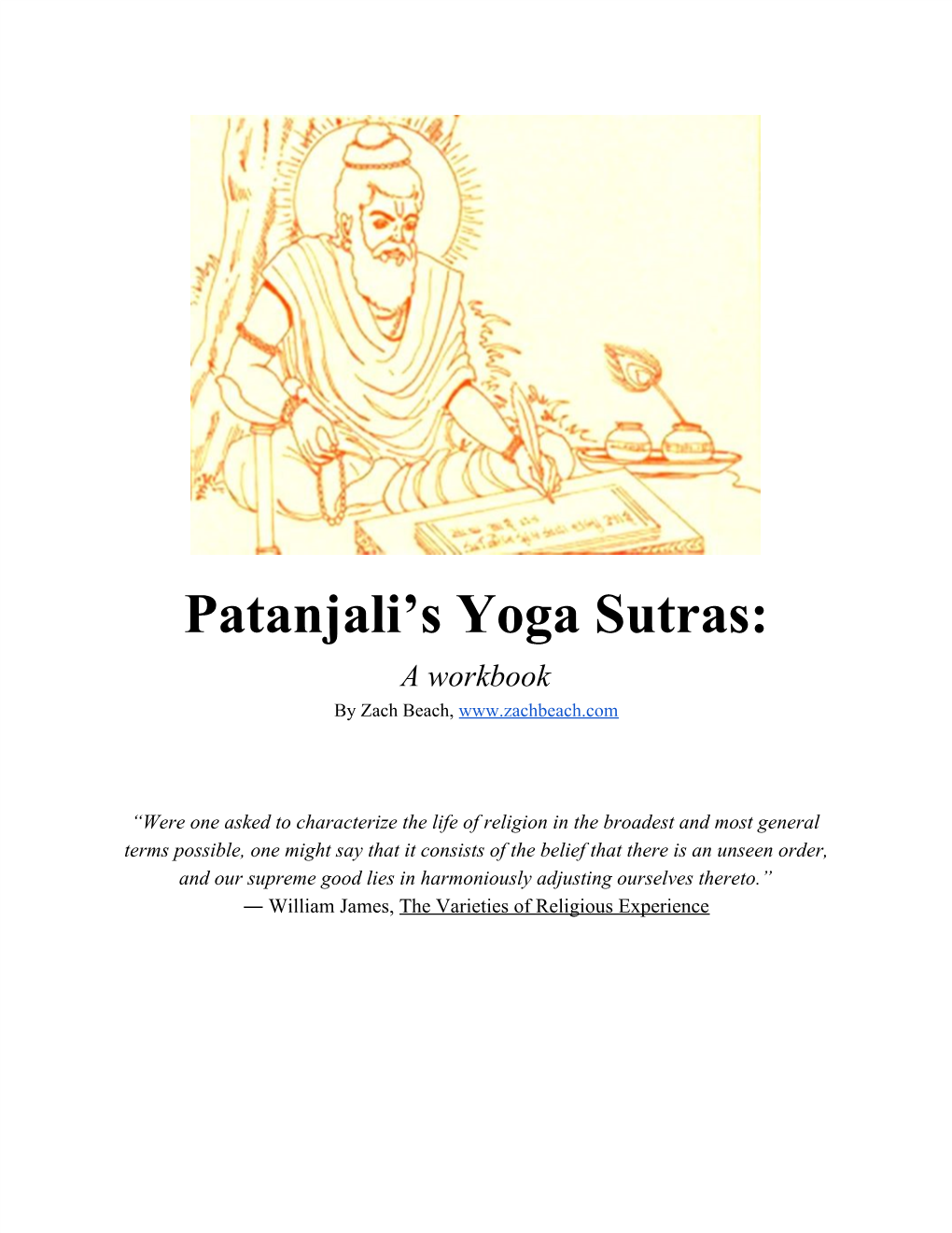 Patanjali's Yoga Sutras: a Workbook