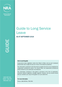 Long Service Leave Guide