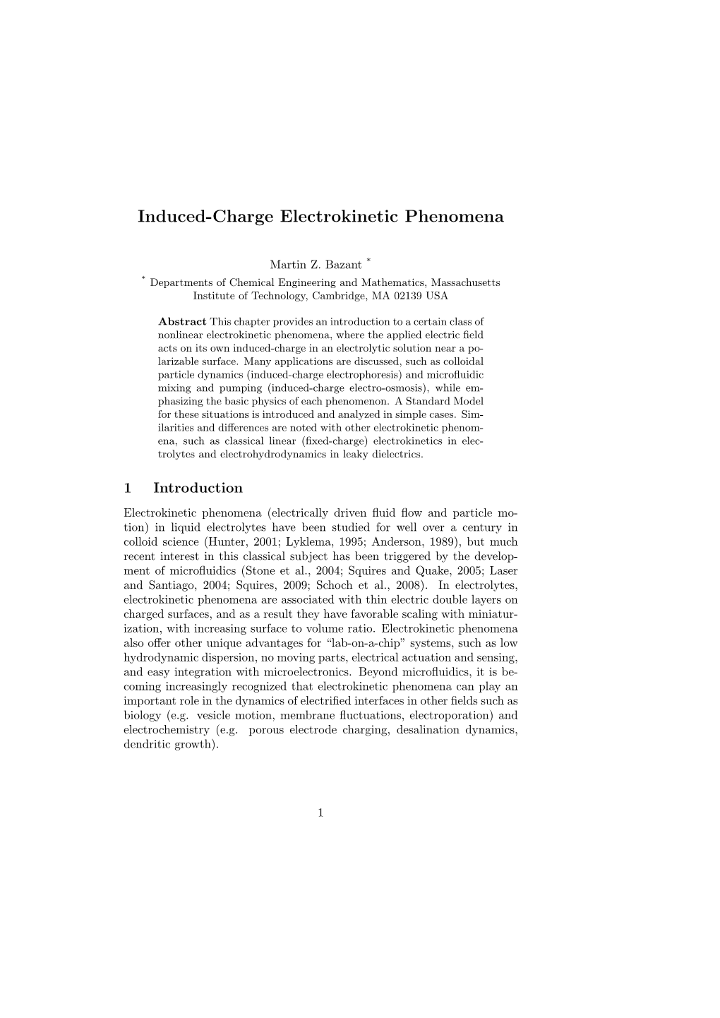 Induced-Charge Electrokinetic Phenomena