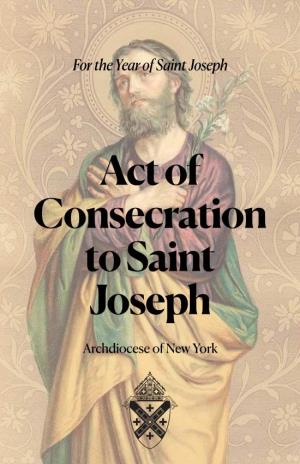 Act of Consecration to Saint Joseph