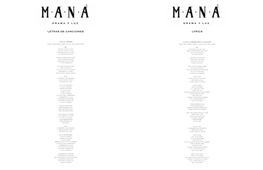 Letras De Canciones Lyrics