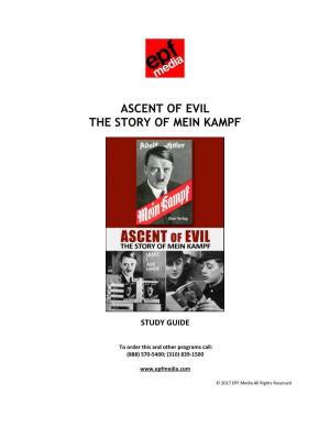 Ascent of Evil -The Story of Mein Kampf Study Guide