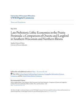 Late Prehistoric Lithic Economies in the Prairie Peninsula