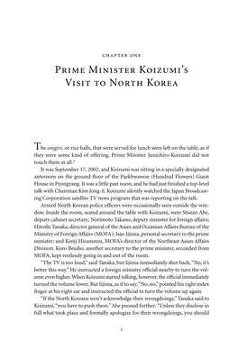 Prime Minister Koizumi's Visit to North Korea