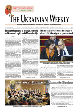 The Ukrainian Weekly 2014, No.52-1