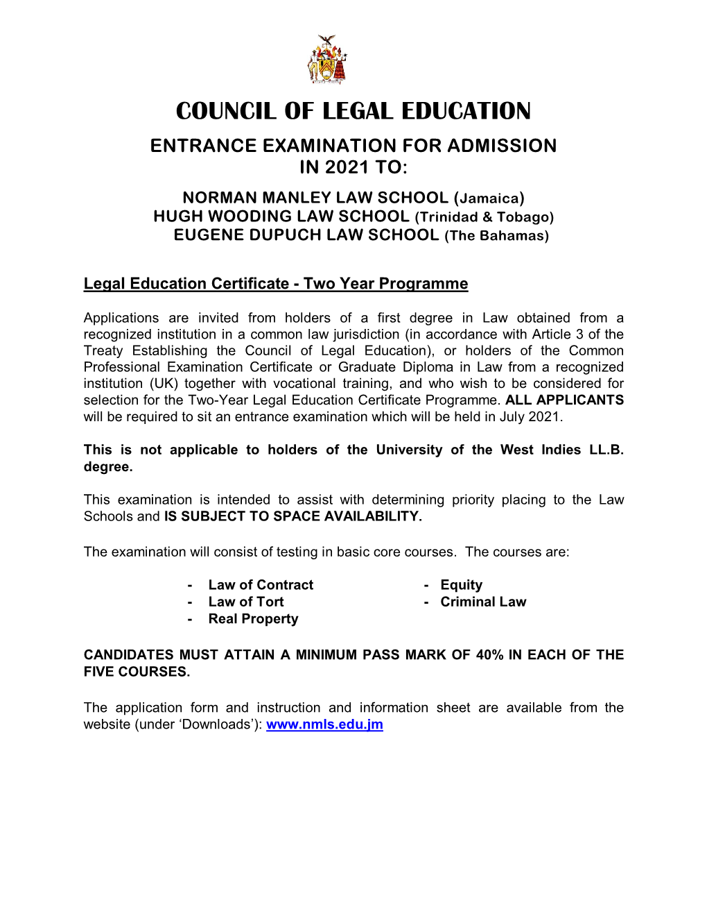 Council of Legal Education