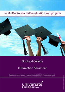 2018 - Doctorate: Self-Evaluation and Projects