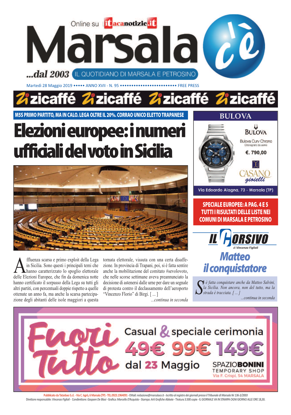 Elezioni Europee: I Numeri Ufficiali Del Voto in Sicilia