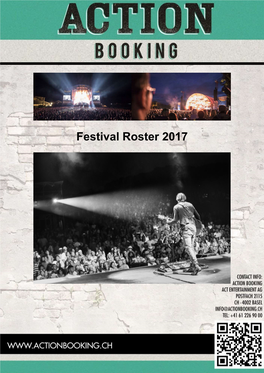 Festival Roster 2017