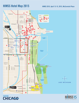 HIMSS Hotel Map 2015 HIMSS 2015, April 13-15, 2015, Mccormick Place