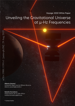 Unveiling the Gravitational Universe at Μ-Hz Frequencies Arxiv:1908.11391V1 [Astro-Ph.IM] 29 Aug 2019