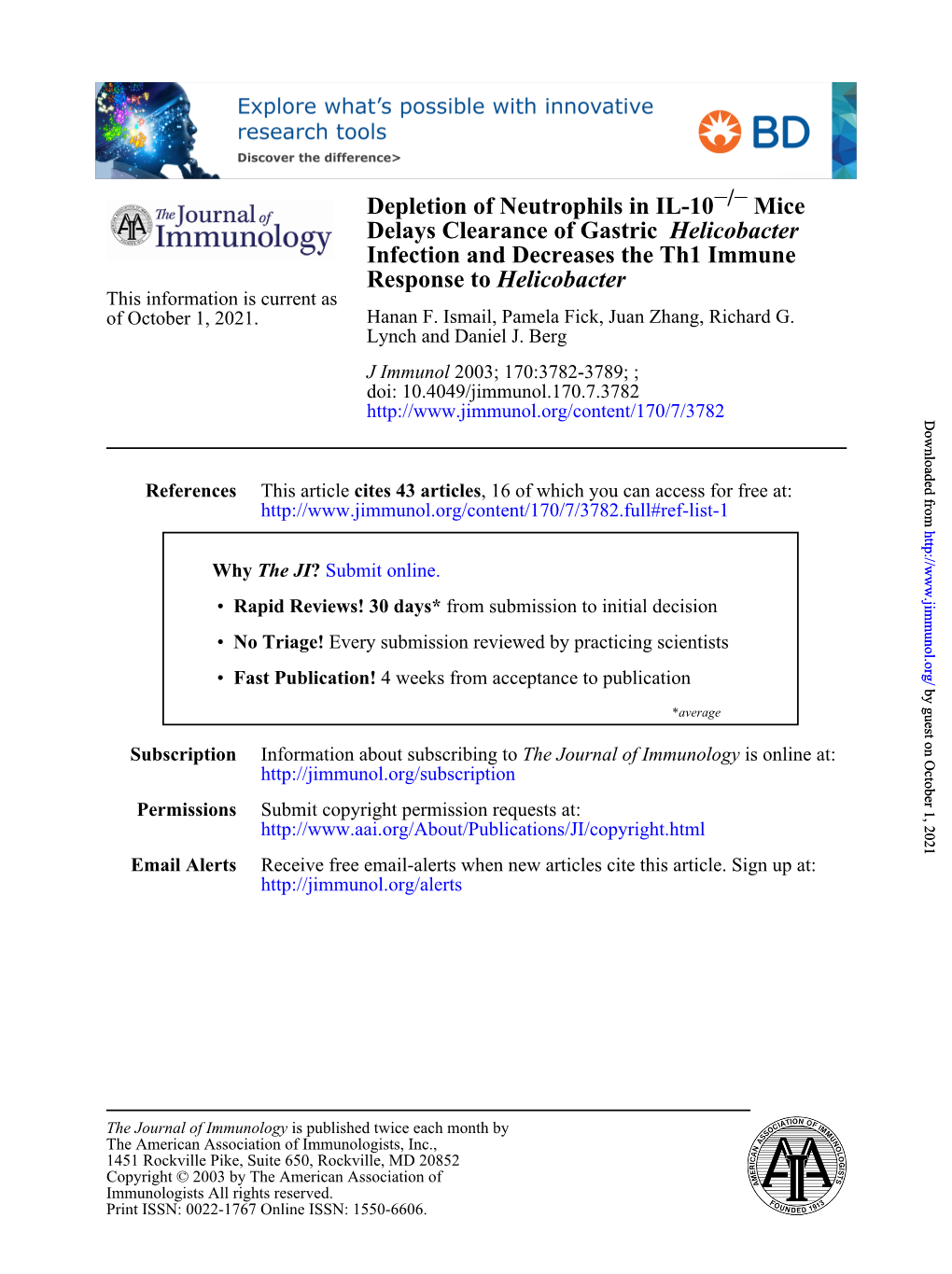 Helicobacter Pylori Neutrophil-Activating Protein