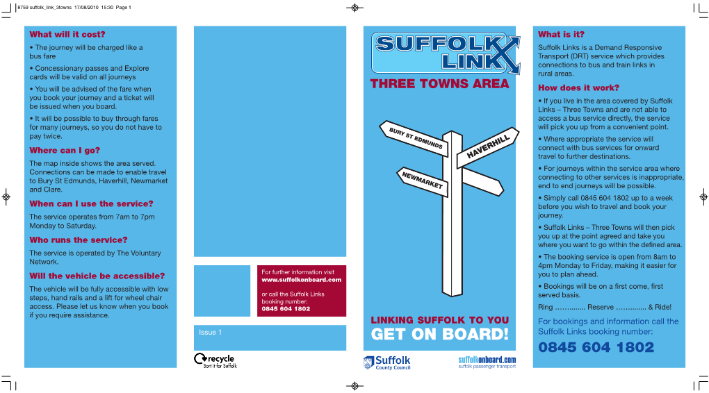 Suffolk Links Three Towns Area