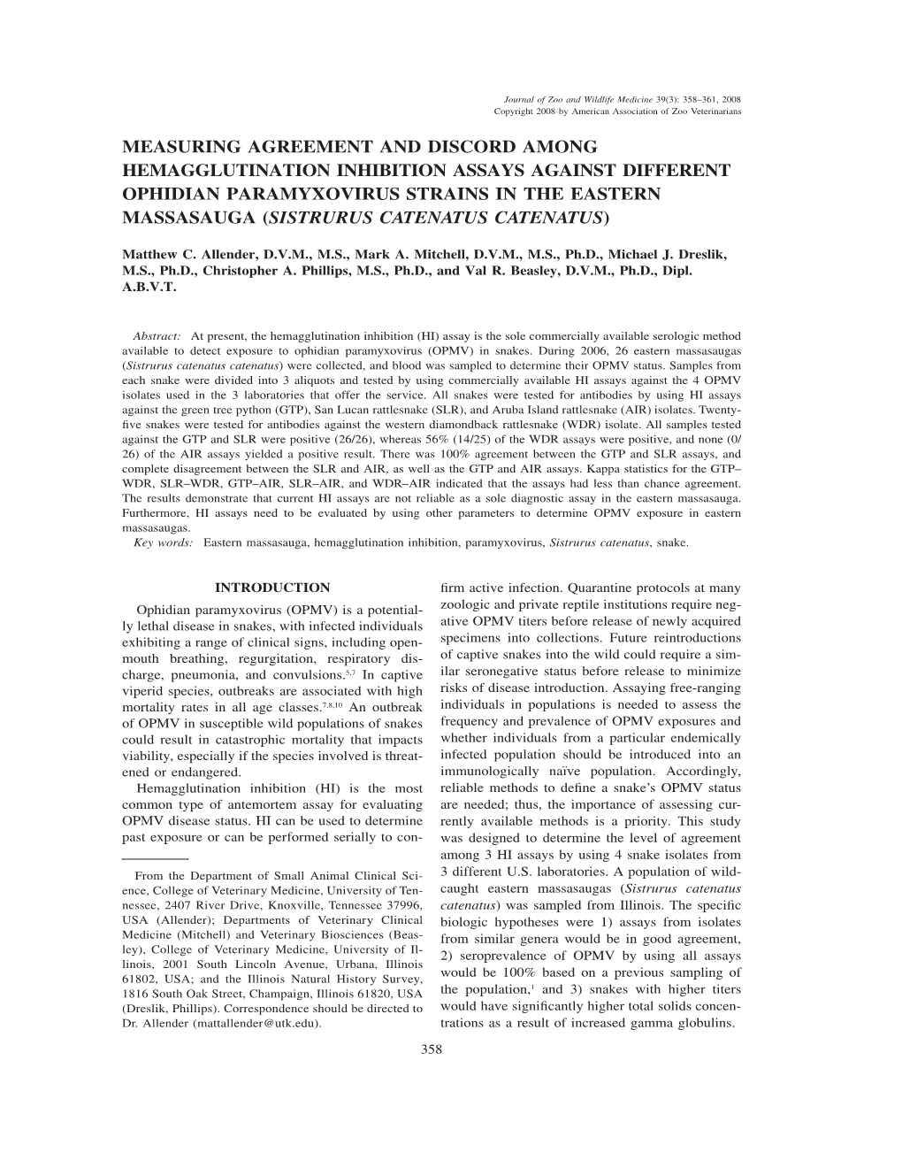 Measuring Agreement and Discord Among Hemagglutination Inhibition