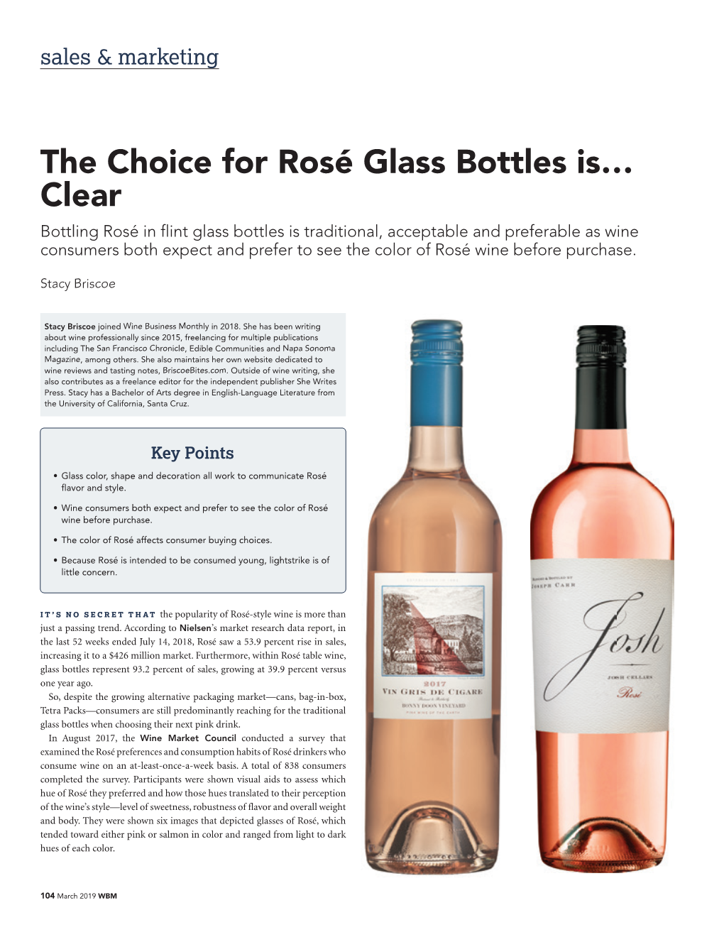 The Choice for Rosé Glass Bottles