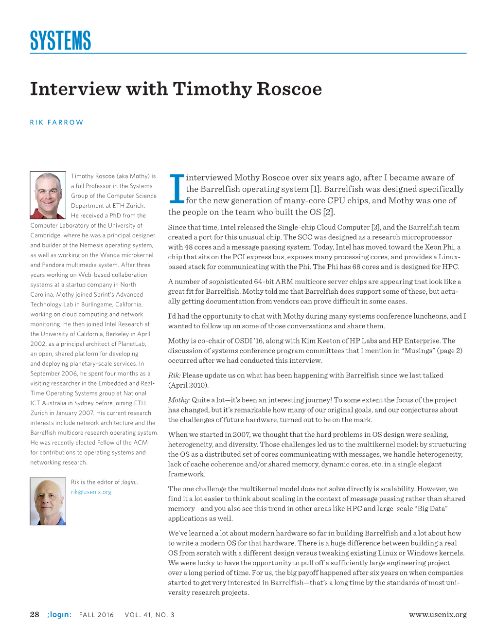 Interview with Timothy Roscoe