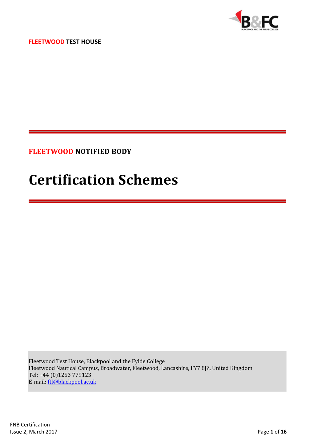 Certification Schemes