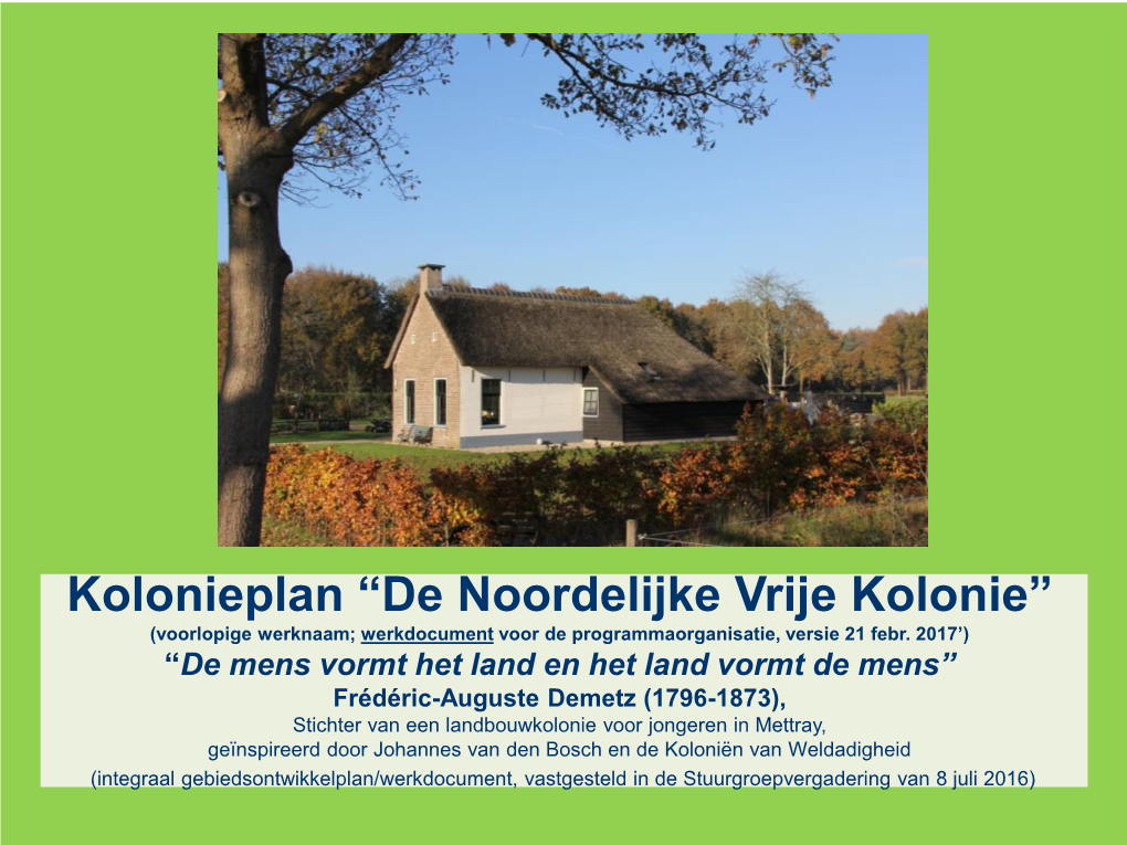 Noordelijke Vrije Kolonieplan