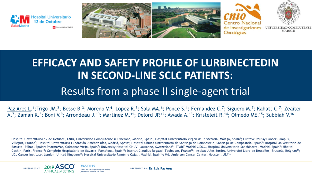 Results from a Phase II Single-Agent Trial