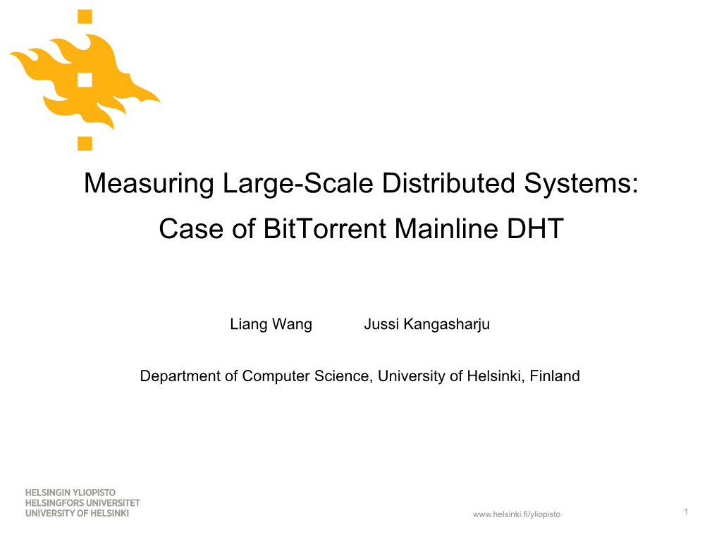 Case of Bittorrent Mainline DHT