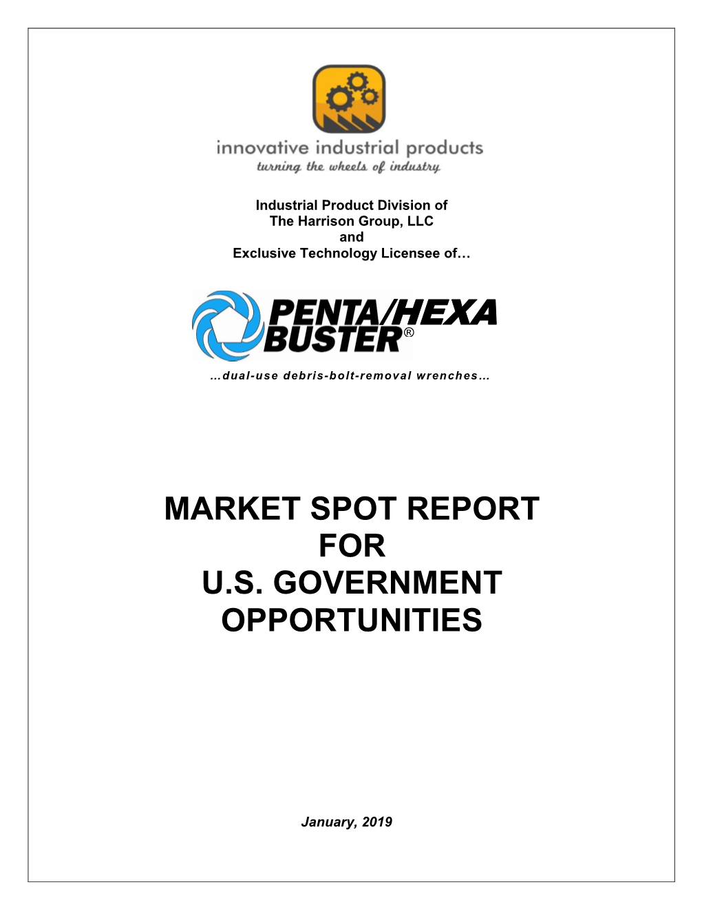 Market Spot Report for U.S. Government Opportunities