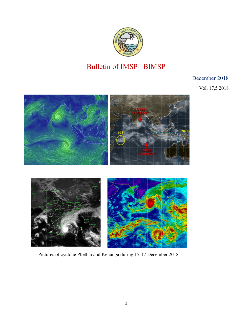 Bulletin of IMSP BIMSP December 2018 Vol