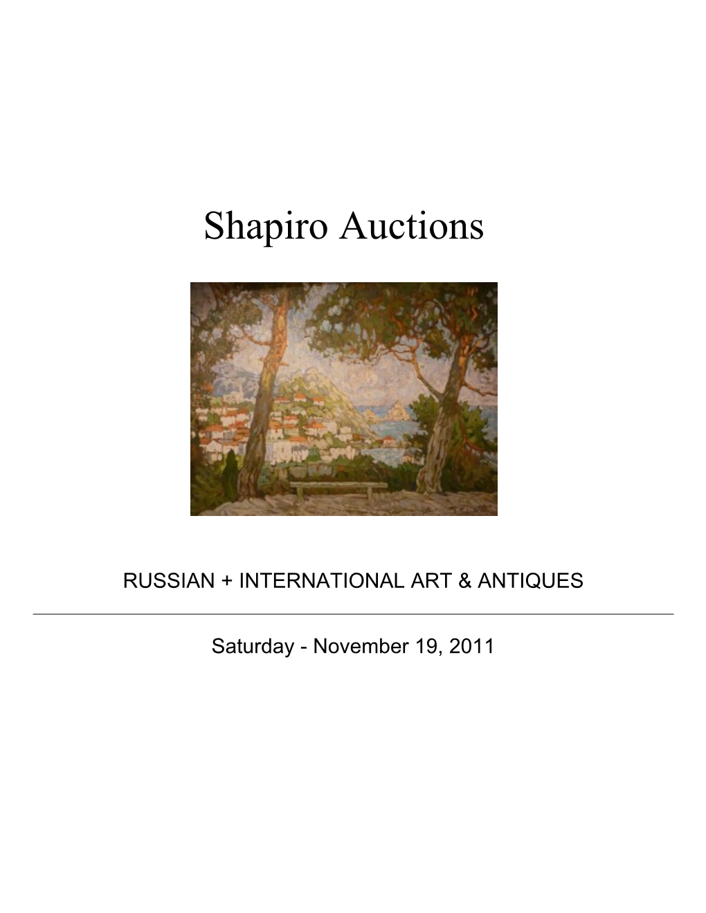 Shapiro Auctions