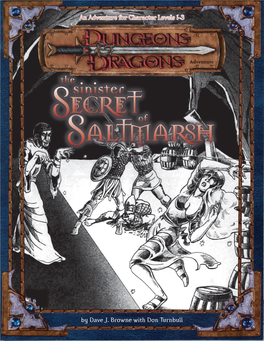 The Sinister Secret of Saltmarsh Third Edition Adaptation