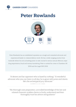 Peter Rowlands